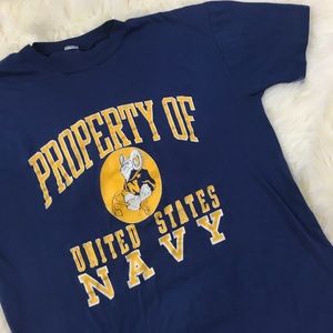 80s Vintage Property Of United States Navy Tee